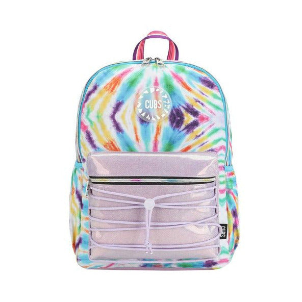 Pink and Purple Tie Dye High School Backpack