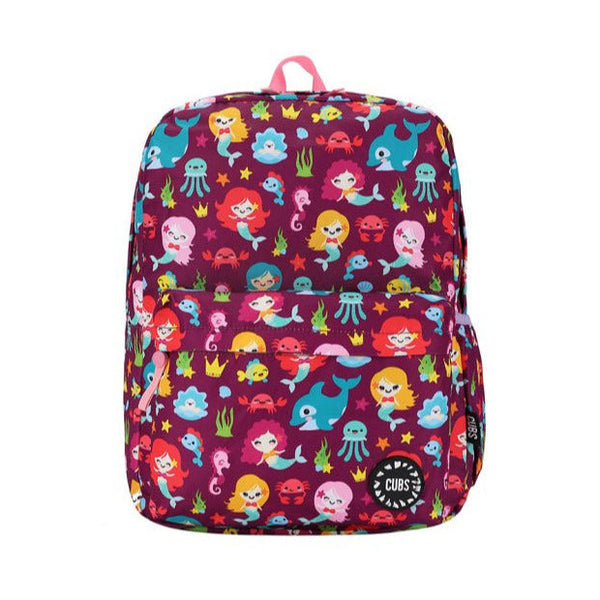 Baby Mermaid Purple Junior Student Backpack