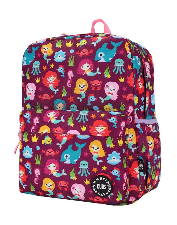 Baby Mermaid Purple Junior Student Backpack