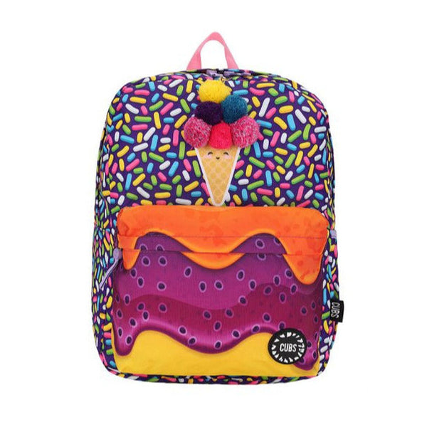 Purple Ice Cream Junior Student Backpack