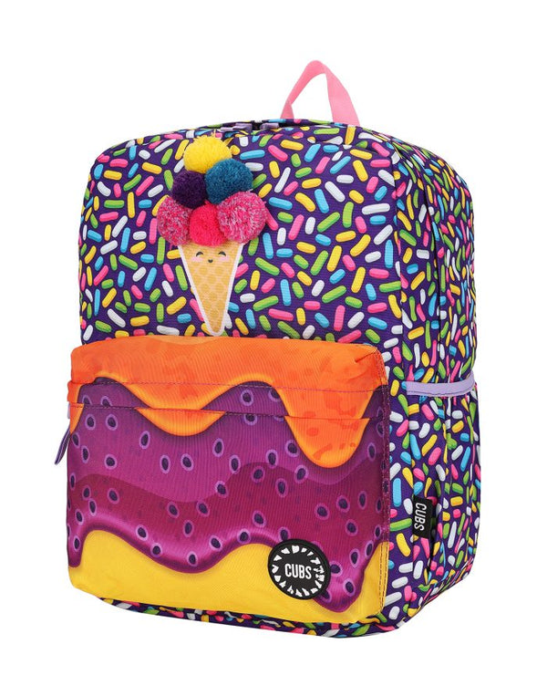 Purple Ice Cream Junior Student Backpack