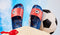 RED FOOTBALL GOAL NAVY SLIDE