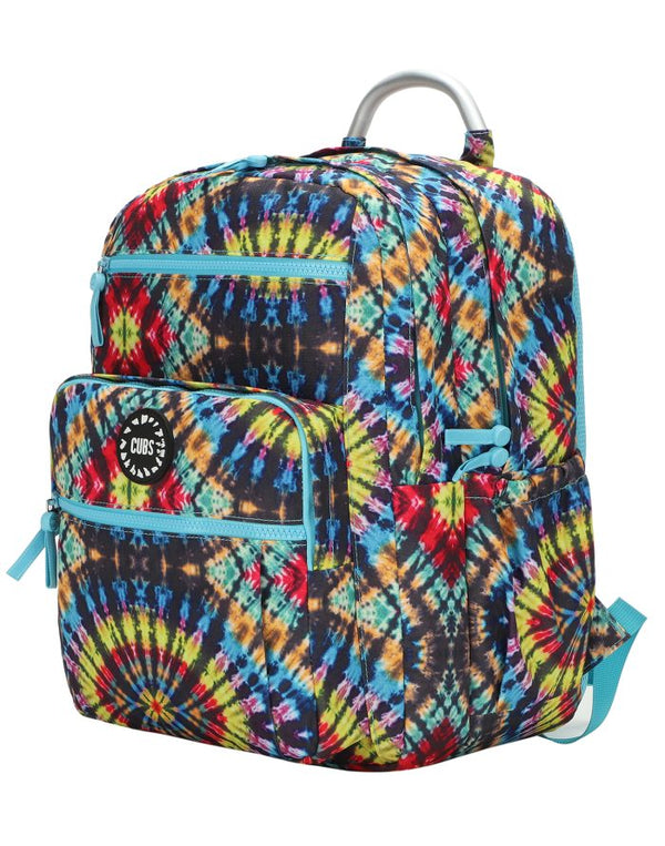 Tie Dye Colorful Black Senior Student Backpack
