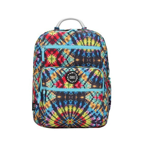 Tie Dye Colorful Black Senior Student Backpack