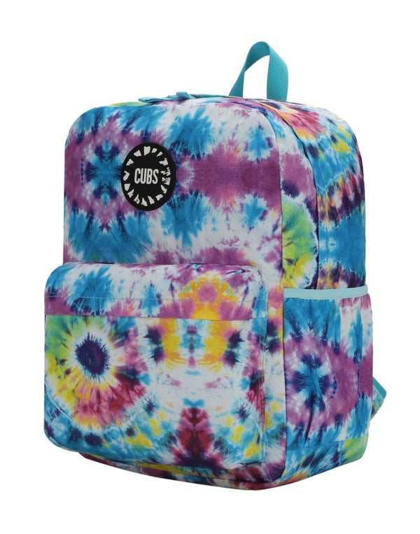 Tie Dye Purple and Turquoise Junior Student Backpack