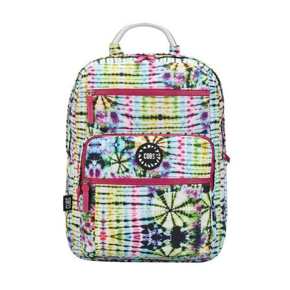 Tie Dye Swirls in Black Senior Student Backpack
