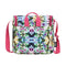 Tie Dye Swirls in Black cross body lunch bag