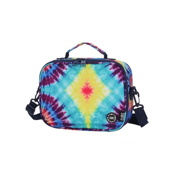 Turquoise Tie Dye 2 Classic Lunch Bag With Shoulder Strap