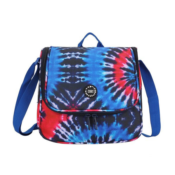 Two Tone Blue Tie Dye Lunch Bag