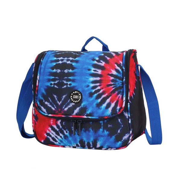 Two Tone Blue Tie Dye Lunch Bag