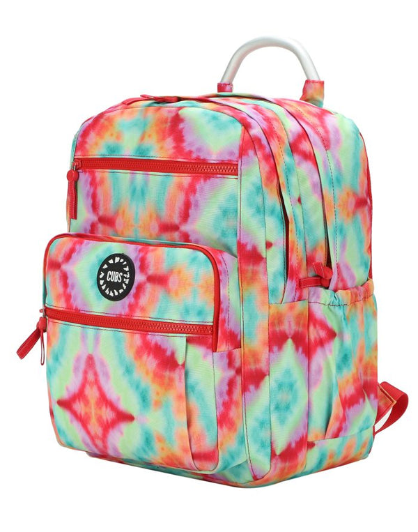 Watermelon Red Tie Dye Senior Student Backpack