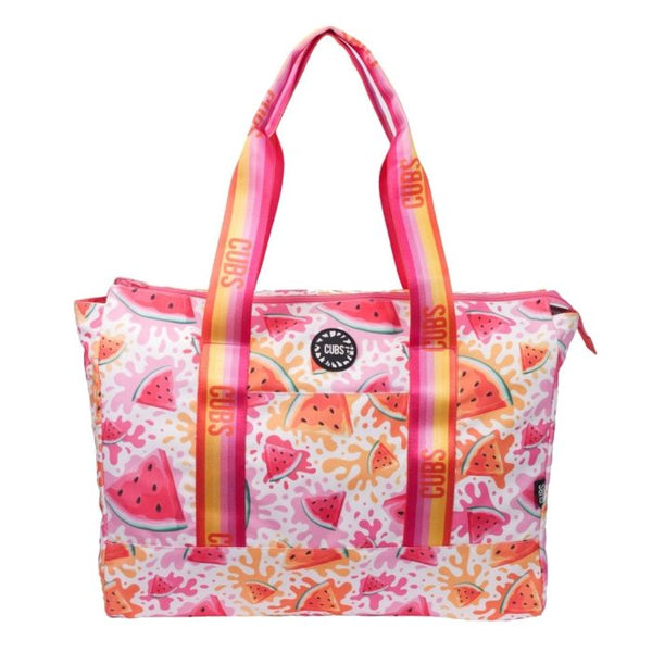 Watermelons & Tie Dye Double Face Beach Tote Bag