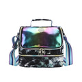 Inky Black Tie Dye High School Lunch Bag