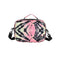 Black/Pink Tie Dye Classic Lunch Bag With Shoulder Strap