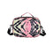 Black/Pink Tie Dye Classic Lunch Bag With Shoulder Strap