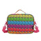 Rainbow Smiles Cross Body Lunch Bag – Happy Vibes for School Days