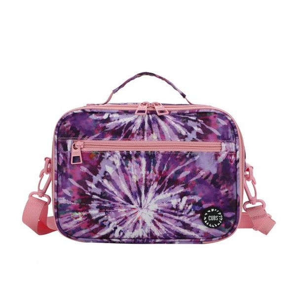 All Purple Tie Dye Cross Body Lunch Bag