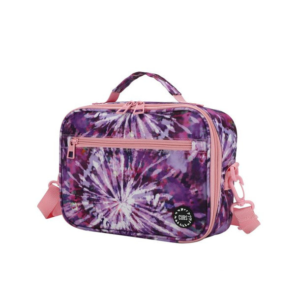 All Purple Tie Dye Cross Body Lunch Bag