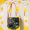 Black Canvas Neon Tie Dye Lunch Bag – Crossbody Insulated for School & Travel