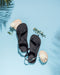 Black Sling Sporty Sandals