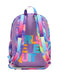 Blue and Purple Tie Dye High School Backpack