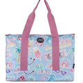 Hello Summer & Heart Beat Double Face Tote Bag – Waterproof Foldable Beach Bag for Women