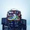 Black Tie Dye Swirls Cross Body Lunch Bag