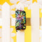 Black Canvas Neon Colors Pencil Case