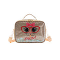 Meow Gold Glittery Lunch Bag
