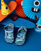 Monster Stripes Sporty Sling Sandals for Boys
