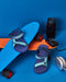 Navy-Turquoise Boys Sling Sandals