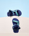 Navy-Turquoise Boys Sling Sandals
