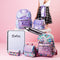 Pink and Purple Tie Dye High School Backpack