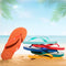 Rio Yellow Unisex Flip Flops – Lightweight EVA Non-Slip Beach Sandals