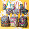 Tie Dye Swirls in Black Senior Student Backpack